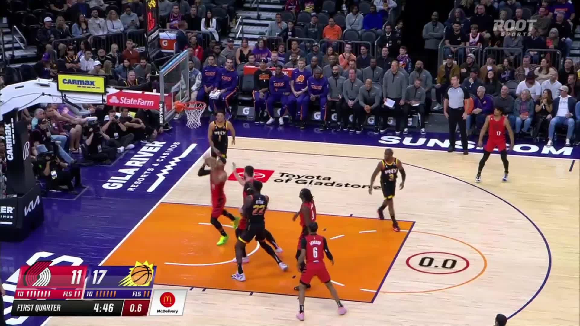 ブレイザーズは優れた D をプレーし ハートはスラムの速攻でシャープを見つけることにつながります Online Nba